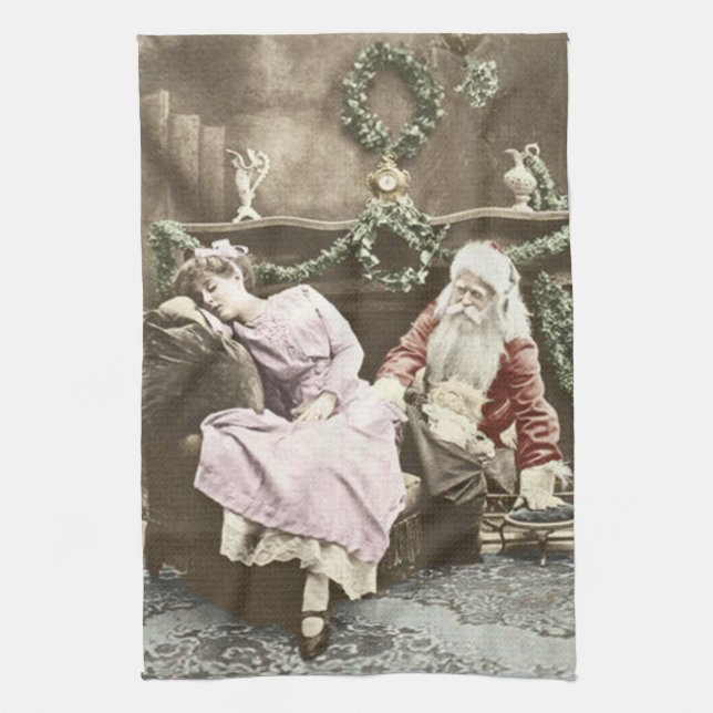 Paño De Cocina Navidades de Papá Noel (Vertical)