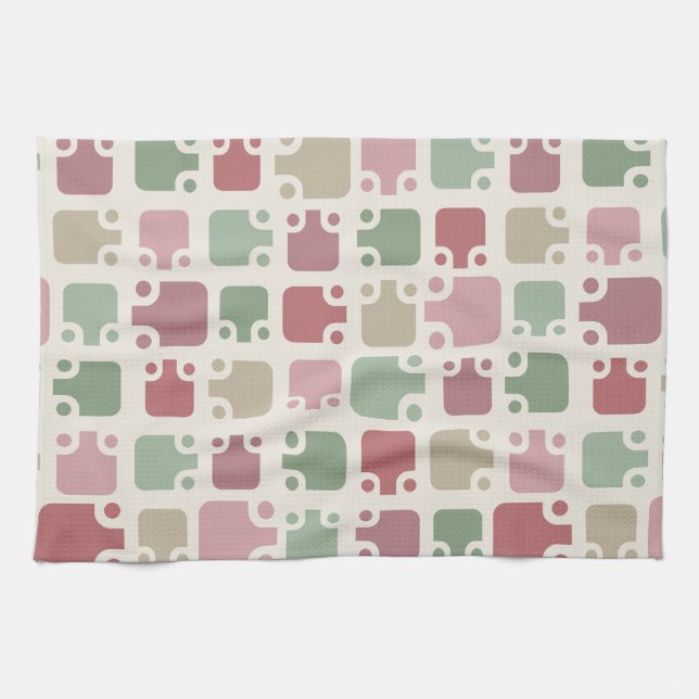 Paño De Cocina Navidades de patrones modernos de mediados del sig (Horizontal)