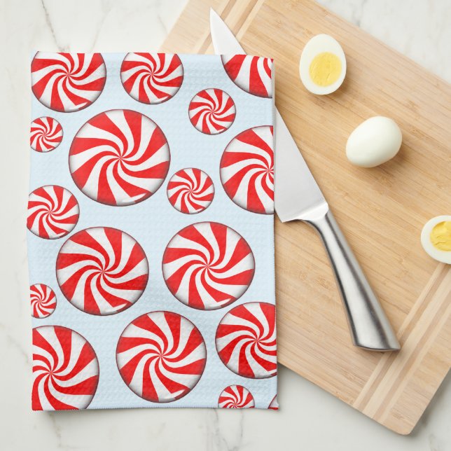 Paño De Cocina Navidades de Peppermint Candy (Doblado Cuarto)