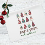 Paño De Cocina Navidades de pequeñas ciudades de plantaciones agr<br><div class="desc">Toalla de cocina de granja.</div>