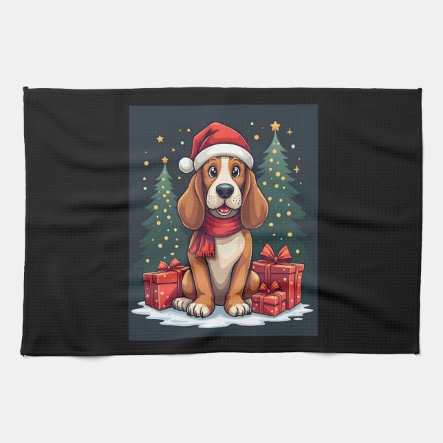 Paño De Cocina Navidades de perrito de la zona metropolitana Fies (Horizontal)