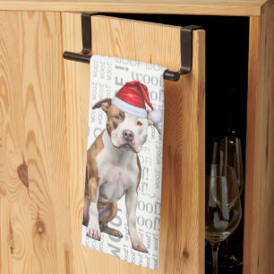 Paño De Cocina Navidades de perros de la Pet Lover Holiday Staffo