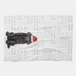 Paño De Cocina Navidades de perros de vacaciones en Terranova