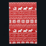 Paño De Cocina Navidades de perros escoceses festivos| Territorio<br><div class="desc">Toalla de cocina para Navidades de los Territorios Escoceses. Esta linda toalla de vacaciones es un gran regalo para los Navidades escoceses. Gracioso diseño con Perros Escoceses tirando de un trineo con una ardilla. Visite el Doodle World de Jenn para ver más productos con este divertido diseño de perros, así...</div>