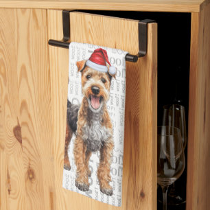 Paño De Cocina Navidades de Perros Territoriales de Lakeland dura