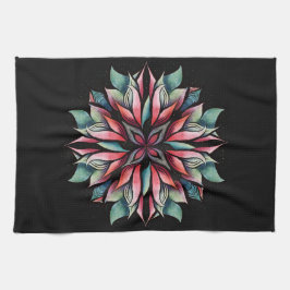 Paño De Cocina Navidades de Poinsettia con elegancia floral en va