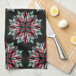 Paño De Cocina Navidades de Poinsettia Patrón Floral Elegante