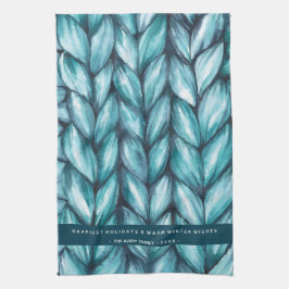 Paño De Cocina Navidades de punto azul