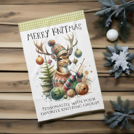 Paño De Cocina Navidades de punto de Knittmas de Merry