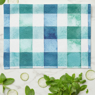 Paño De Cocina Navidades de rayas de plástico azul verde