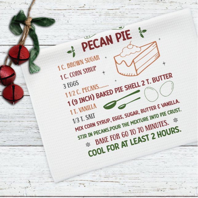 Paño De Cocina Navidades de recetas de pasteles de vacaciones de  (Subido por el creador)