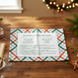Paño De Cocina Navidades de recetas familiares personalizados