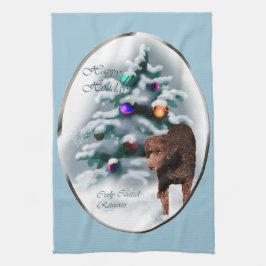 Paño De Cocina Navidades de recuperadores con código de curry