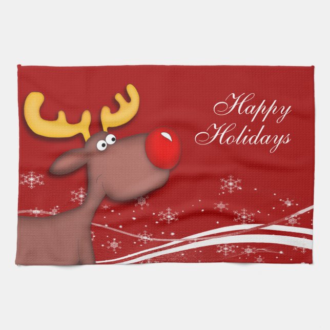 Paño De Cocina Navidades de Rudolf (Horizontal)