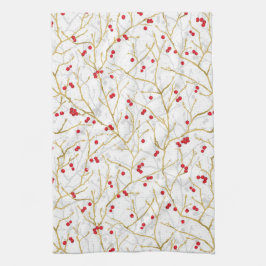 Paño De Cocina Navidades de Snowy Winterberries coordinan