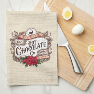 Paño De Cocina Navidades de vacaciones de chocolate caliente y ve