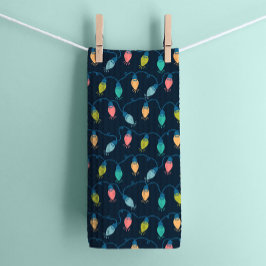 Paño De Cocina Navidades de vacaciones en Twinkle iluminan la mar