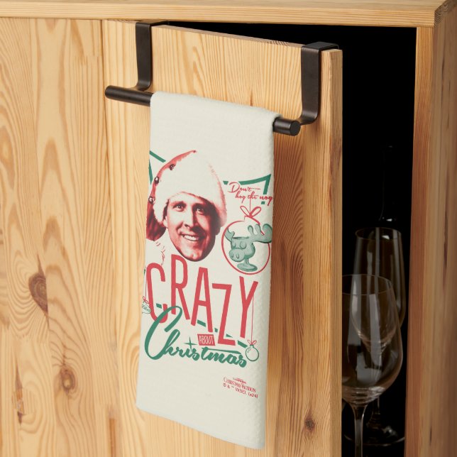 Paño De Cocina Navidades de vacaciones locos por los Navidades (Pliegue de tercios)