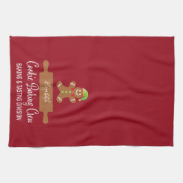 Paño De Cocina Navidades de vacaciones Tipografía Gingerbread