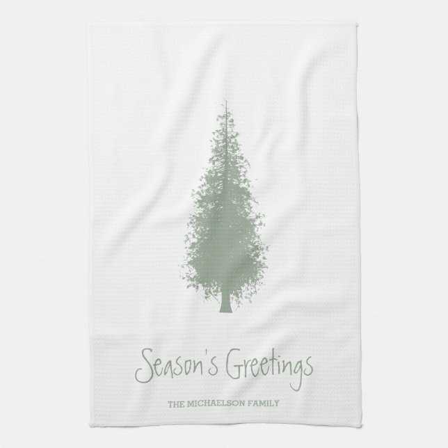 Paño De Cocina Navidades de Woodland Trees (Vertical)