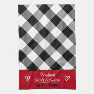 Paño De Cocina Navidades del corazón de búfalo rociados villancic