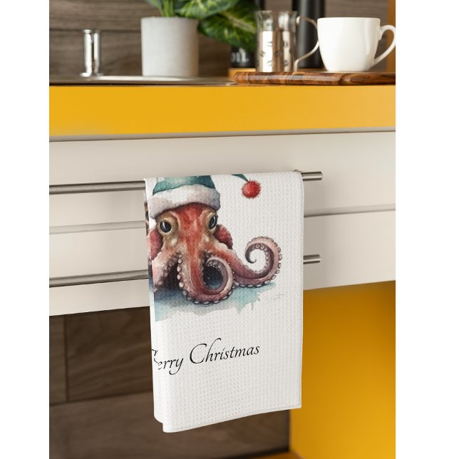 Paño De Cocina Navidades del Octopus Alegría, personalizado (Subido por el creador)