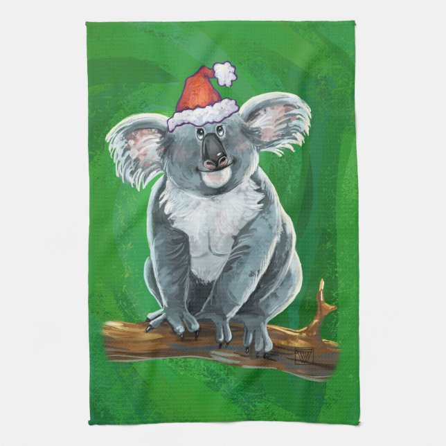 Paño De Cocina Navidades del oso Koala (Vertical)