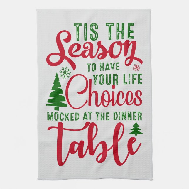 Paño De Cocina Navidades diseñan la temporada de elecciones (Vertical)