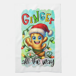 Paño De Cocina Navidades divertidos cantan palabras de arte