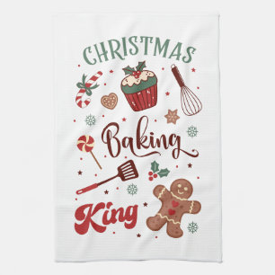 Paño De Cocina Navidades divertidos haciendo arte de palabra Rey