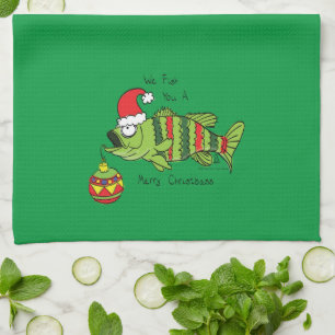 Paño De Cocina Navidades divertidos Personalizado de pescado de p