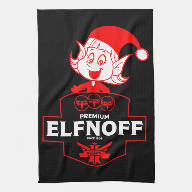 Paño De Cocina Navidades divertidos Vodka (Vertical)