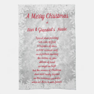 Paño De Cocina Navidades en la cocina de la casa de Nan & Grandad