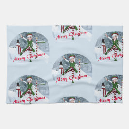 Paño De Cocina Navidades en un bosque de invierno