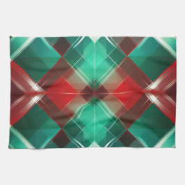 PAÑO DE COCINA NAVIDADES FESTIVOS PLAYA BLANCA ROJA VERDE ROJA