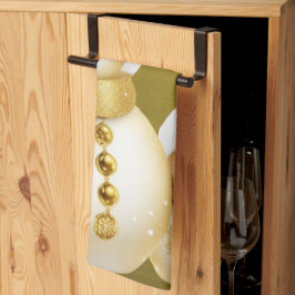 Paño De Cocina Navidades Fiesta Golden Snowman Windays