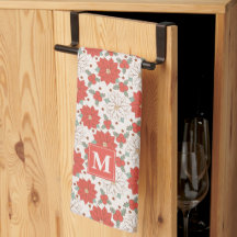 Navidades Floral Poinsettia Holly Personalizado