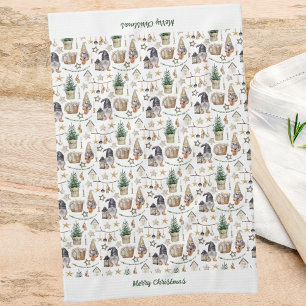 Paño De Cocina Navidades gnomes estilo casa de campo nórdica