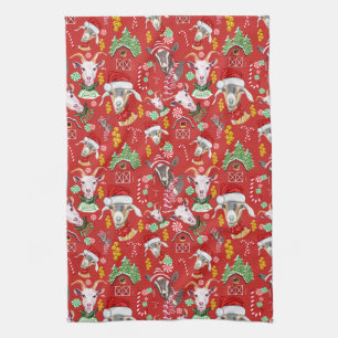 Paño De Cocina Navidades GOATS Candy y Jingle Bells GetYerGoat™