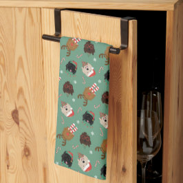 Paño De Cocina Navidades Goldendoodle Dogs