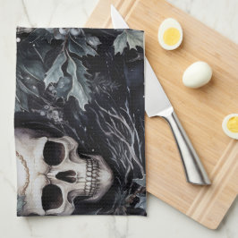 Paño De Cocina Navidades góticos Skulls