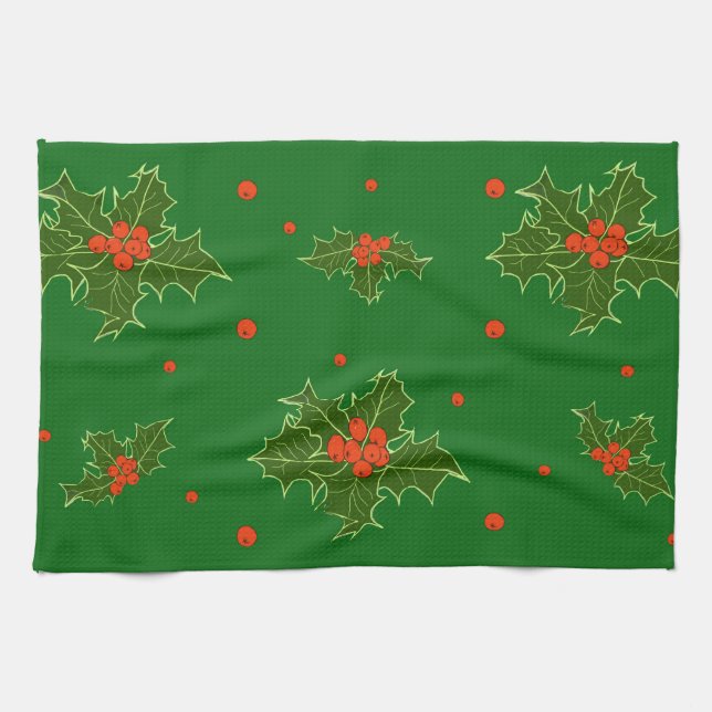 Paño De Cocina Navidades Holly (Horizontal)