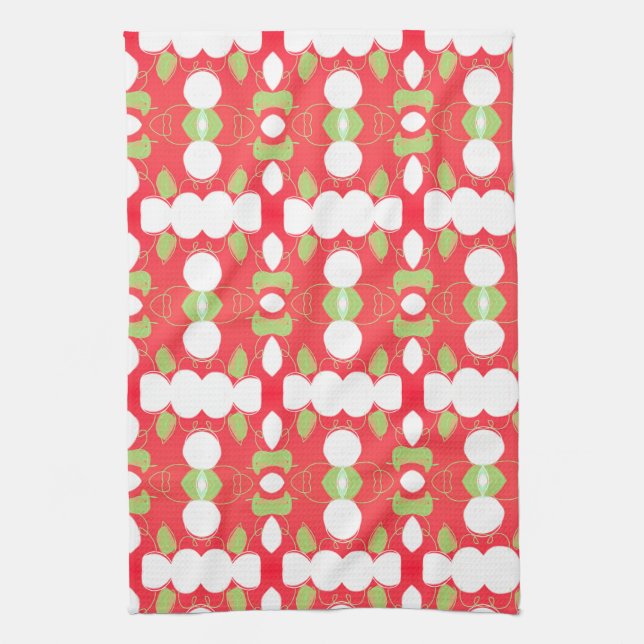 Paño De Cocina Navidades Impresión de caramelos (Vertical)