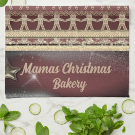 Paño De Cocina Navidades Las cookies de Gingerbread Personalizada