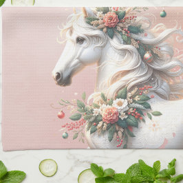 Paño De Cocina Navidades mágicos caballo de Año Nuevo