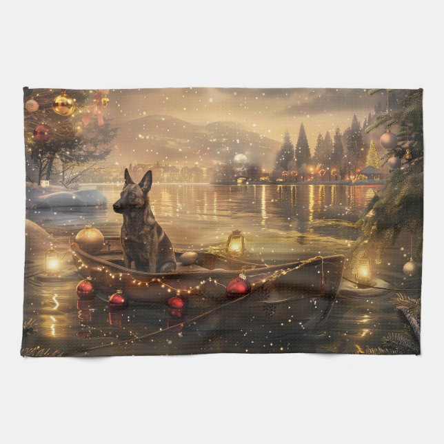 Paño De Cocina Navidades malineses de Bélgica: Viaje festivo (Horizontal)