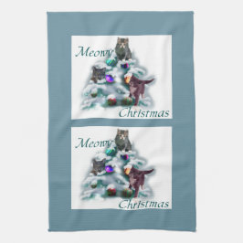 Paño De Cocina Navidades Meowy