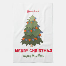 Paño De Cocina Navidades Minimalistas y feliz Año Nuevo