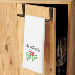 Paño De Cocina Navidades Mistletonombre Festive Holiday Kiss Dive