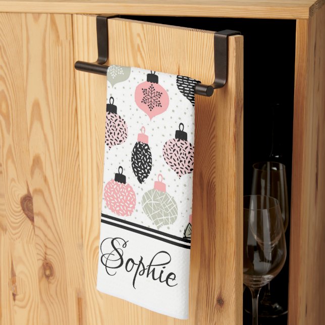 Paño De Cocina Navidades modernos personalizados (Pliegue de tercios)